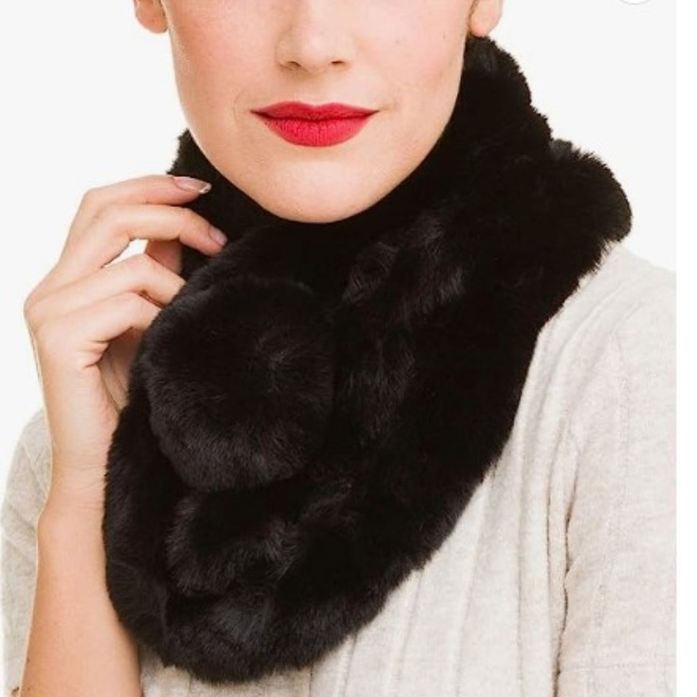 Fur Collar Scarf for Women Faux Fur Scarves Neck Shrug
